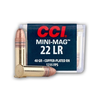 CCI Mini-Mag 22LR Copper Plated RN 40gr