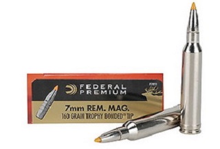 Federal Premium 7mm rem mag 160gr t/bonded