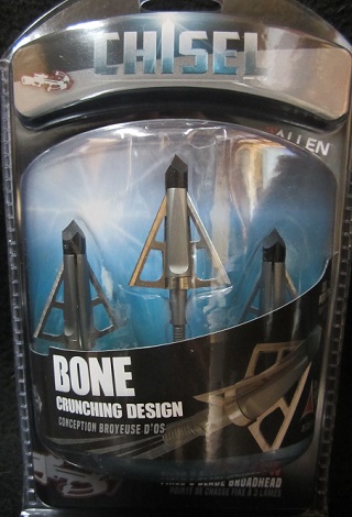 Alle Chisel CX Crossbow 3 blades Broadhead (3 pk)