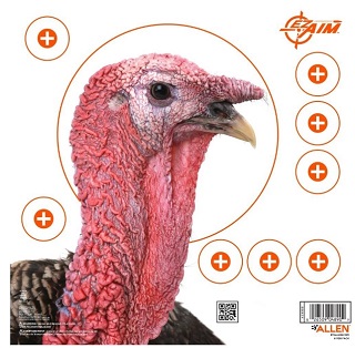 Allen EZ Aim Four Color Turkey Patterning Paper Target, 12