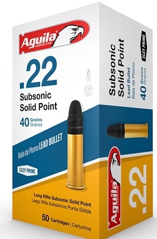 Aguila Subsonic 22lr 40gr LRN