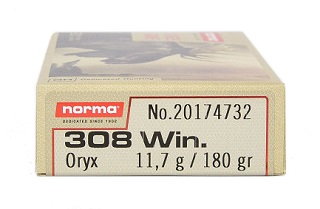 NORMA PRO HUNTER 308WIN ORYX 11.7G/180GR
