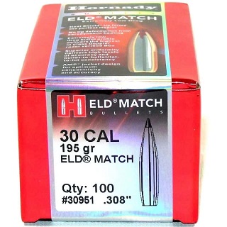 Hornady 30CAL (.308) - 195gr - ELD Match