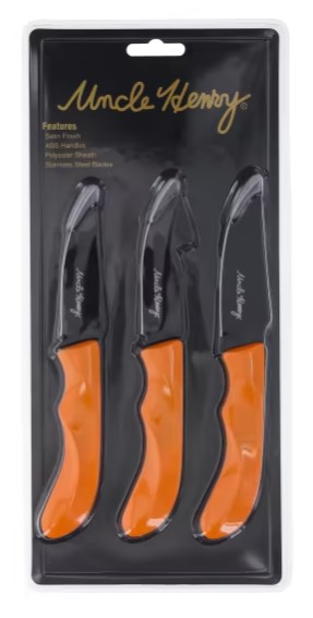 Uncle Henry 3-Piece Fixed Blade Knives Combo