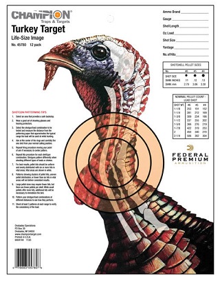 Cibles Champion Turkey Target (12pk)