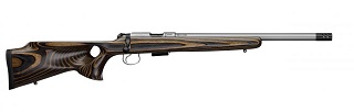 CZ 455 Thumbhole Brown Kanel 17hmr