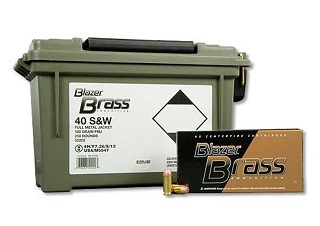 Blazer Brass 40S&W 180gr FMJ Ammo Case