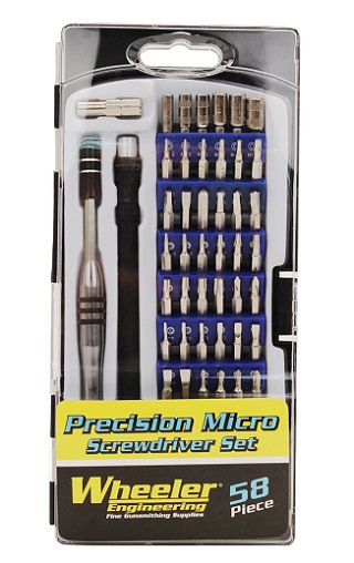 Wheeler Precision Micro Screwdriver Set With Case (58 Piece Set)