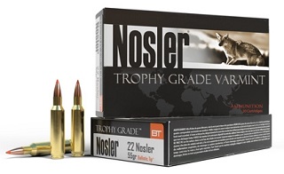 Nosler Trophy Grade Varmint 22-250 55gr Ballistic Tip