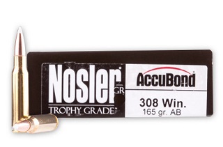 Nosler Trophy Grade 308win 165gr Accubond