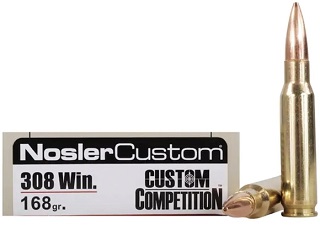 Nosler Custom Competition 308win 168gr