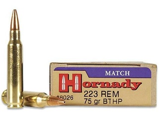 Hornady Match 223rem 75gr BTHP