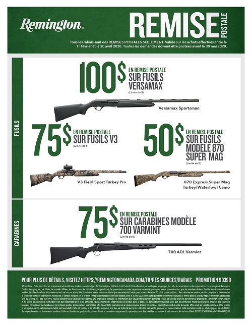 Spécial Printanier Remington