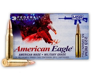 Federal American Eagle 223REM FMJ 55gr