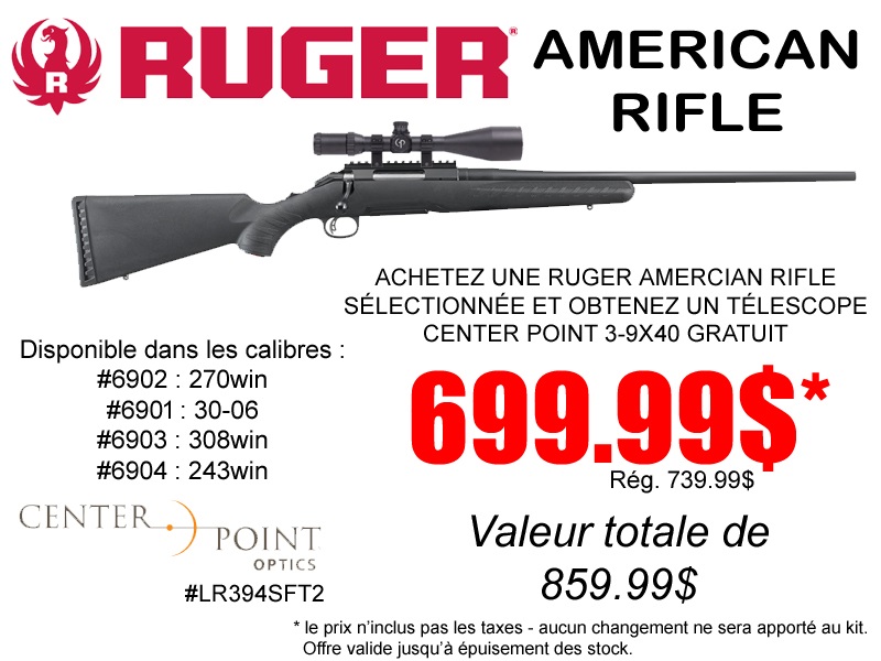 *Black Friday 2024 - Ruger American Rifle