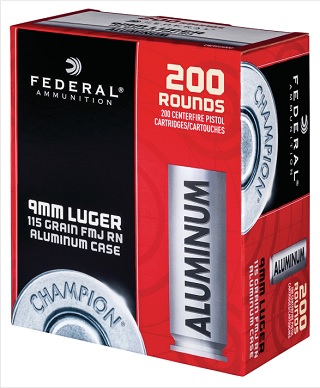 Federal 9mm 115GR RN Aluminium (200)