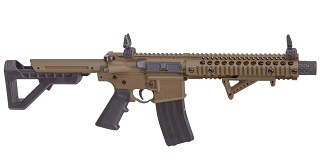 DPMS SBR Full Auto Co2 BB air rifle (tan)