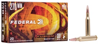 Federal Fusion 270win 130gr Bonded Soft Point