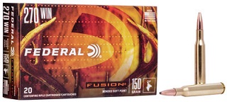 Federal Fusion 270win 150gr Bonded Soft Point