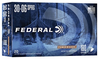 Federal Power Shok 30-06 180gr Jacketed Soft Point