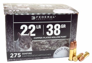 Federal Field Pack 22LR Copper Plated HP 38gr (275)