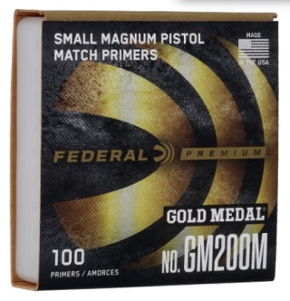 Federal #GM200M Small Pistol Magnum Match Primers