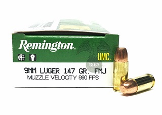 Remington UMC 9mm 147gr FMJ