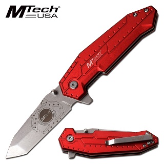 Mtech Folding Knife (Red)