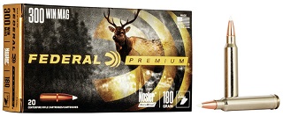 Federal Premium Nosler Accubond, 300 Win Mag, 180 Gr.