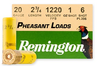 Remington Pheasant Loads 20ga - 2 3/4 - 1oz - #6