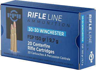 PPU Rifle Line Ammunition 30-30win 150gr FSP