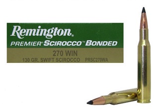 Remington Premier Scirocco Bonded 270win 130gr Swift Scirocco