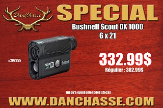 Bushnell 6x21 Scout DX 1000 Noir