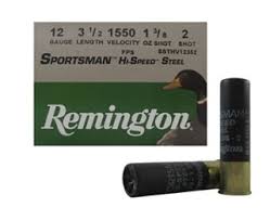  CAISSE  Remington, calibre 12ga, 3 pouces 1/2, 1550 FPS, 1 3/8 oz, #2