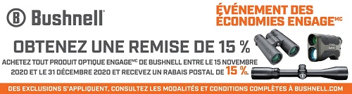 Bushnell Engage rabais de 15%