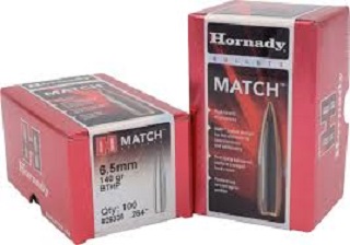 Hornady - .264 (6.5mm) 140gr BTHP Match
