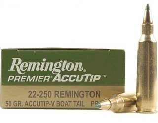 Remington 22-250rem 50gr accutip V bolt tail