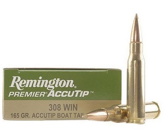 Remington 308 win 165 gr accutip boat tail