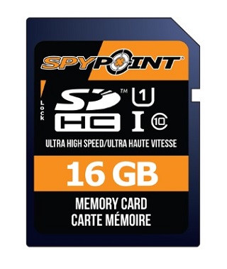 Carte SD pour Caméra Spypoint (16GB)