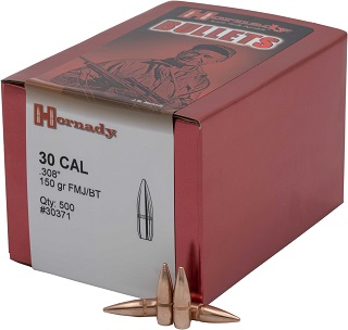 Hornady - .308 150gr FMJ/BT (500)