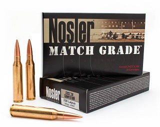 Nosler Custom Competition Match Grade 338lapua 300gr HPBT