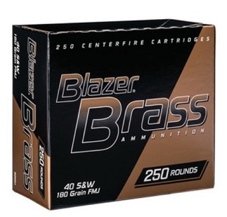 Blazer Brass 40S&W 180gr FMJ