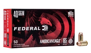 Federal American Eagle Handgun 40S&W 165gr