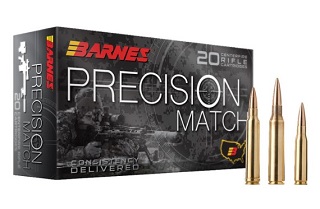 Barnes Precision Match 6.5 Creedmoor, 140gr Match Burner OTM BT Ammunition