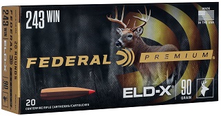 Federal Premium 243win 90gr ELDX