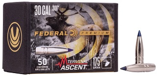 Federal Premium 30cal (.308) 175gr Terminal Ascent