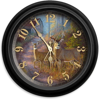 Relfective Art Horloge Cerf 16